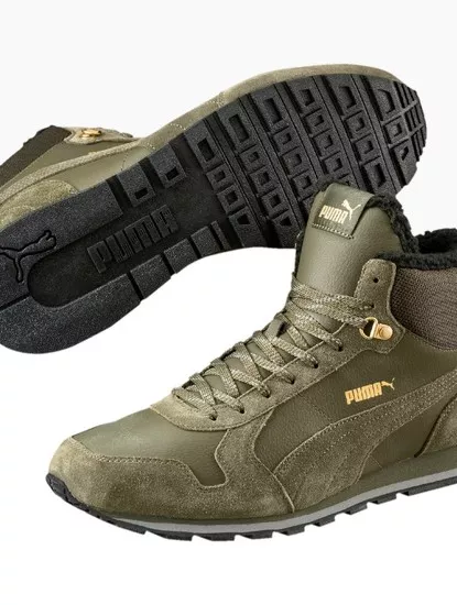 ST Runner Mid Fur Olive Night-Puma Black