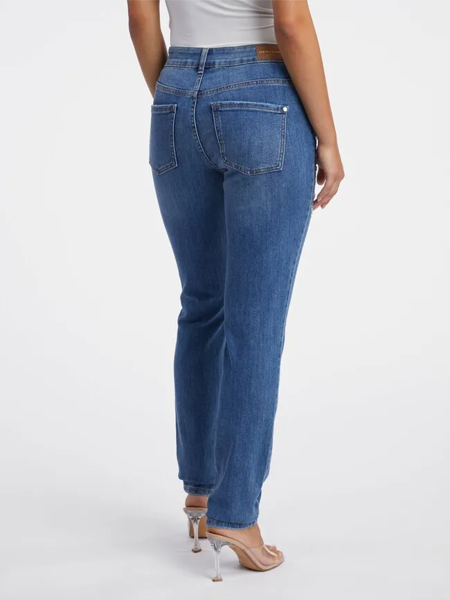 Modré dámské slim fit džíny ORSAY (2)