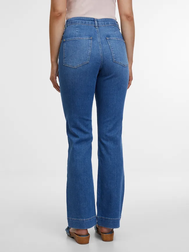 Modré dámské bootcut džíny ORSAY (2)
