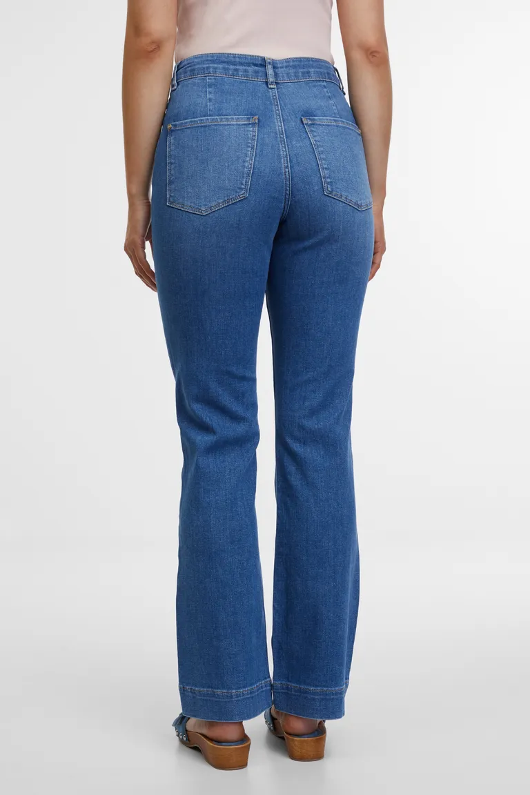Modré dámské bootcut džíny ORSAY (2)