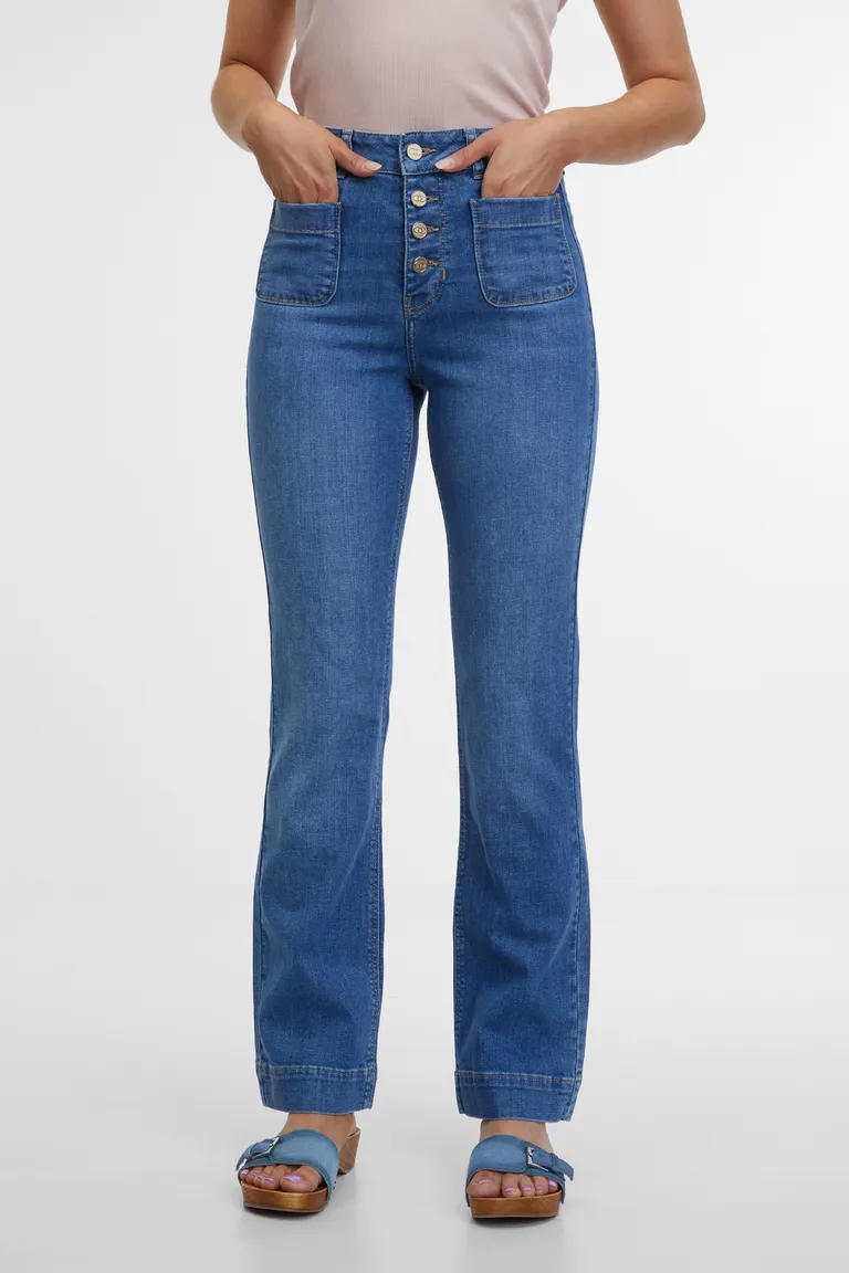 Modré dámské bootcut džíny ORSAY (1)
